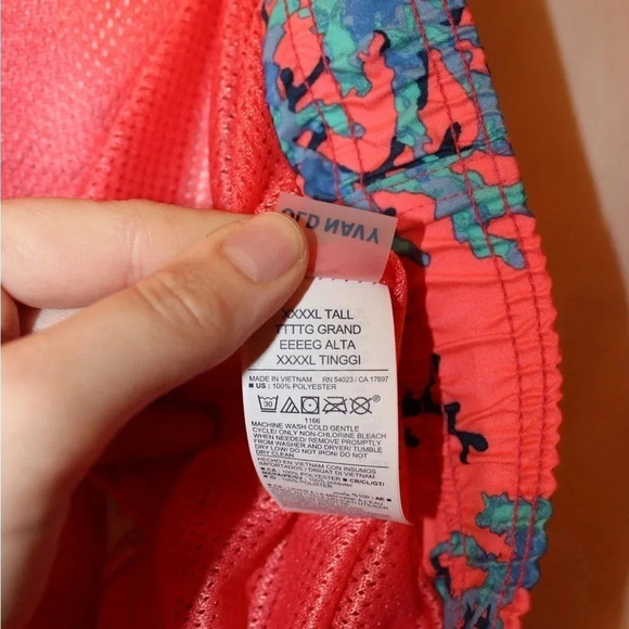 NWT Men’s Old Navy Lined Swimming Trunks with Pockets Size 4XL Tall - Picture 12 of 12